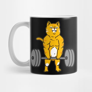 Cat Deadlift Weightlifting Cat Mug